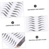Healeved 3sets Eyebrows Stickers Waterproof Natural Look Hair-like Brow Set