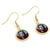 Rebel James Drop Dangle Earring, Gold