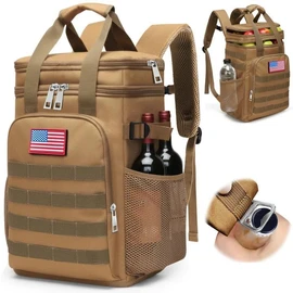 Fathers Day Gift-Tactical Backpack Cooler,Large Cooler Backpack Lunch Box for Men Adults Work with Handle,Insulated Soft Thermal Bag
