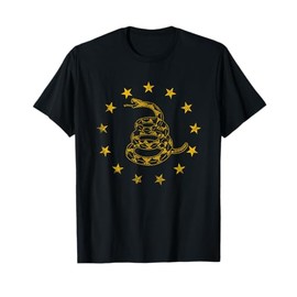 Vintage Gadsden Flag Snake - Betsy Ross Flag - 13 Stars T-Shirt