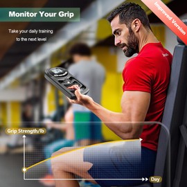 Grip Strength Tester Set – 8PCS Hand Dynamometer (400 lbs/180 kg) & Adjustable Grip Strengthener for Strength Training & Rehabilitation