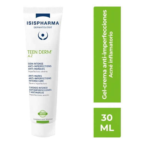 Isispharma Teen Derm Az 30ml Gel Facial Anti-imperfecciones