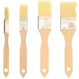 teemando® Household Brush, Flat, 21 x 3.6 cm, 1.5 Inch Wide Pastry Brush with Natural Bristles