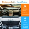 Windshield Sun Shade Foldable Compatible with Discovery 4 LR4 2004-2016