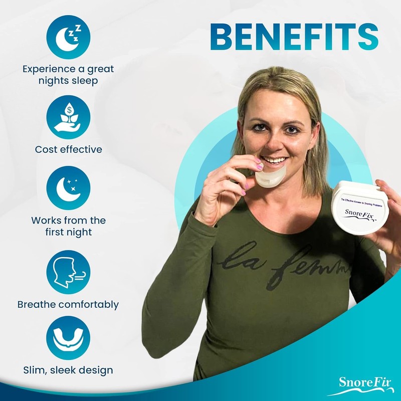 SnoreFix 4 Pack, 2 Years Supply, One Size Fits All,