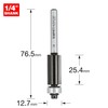 Trend Trade Guided Trimmer, 1/4 Inch Shank, 12.7mm Cut Diameter