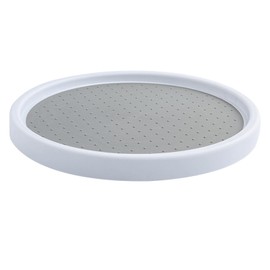 10 Inch Lazy Susan Organizer, Turntable Organizer for Cabinet, Kitchen Storage, Refrigerator, Countertop, Rotating Spice Rack for Household, Gray