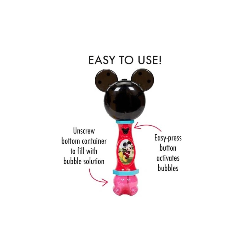 Little Kids Mickey Mouse Lights And Sound Bubble Machine With