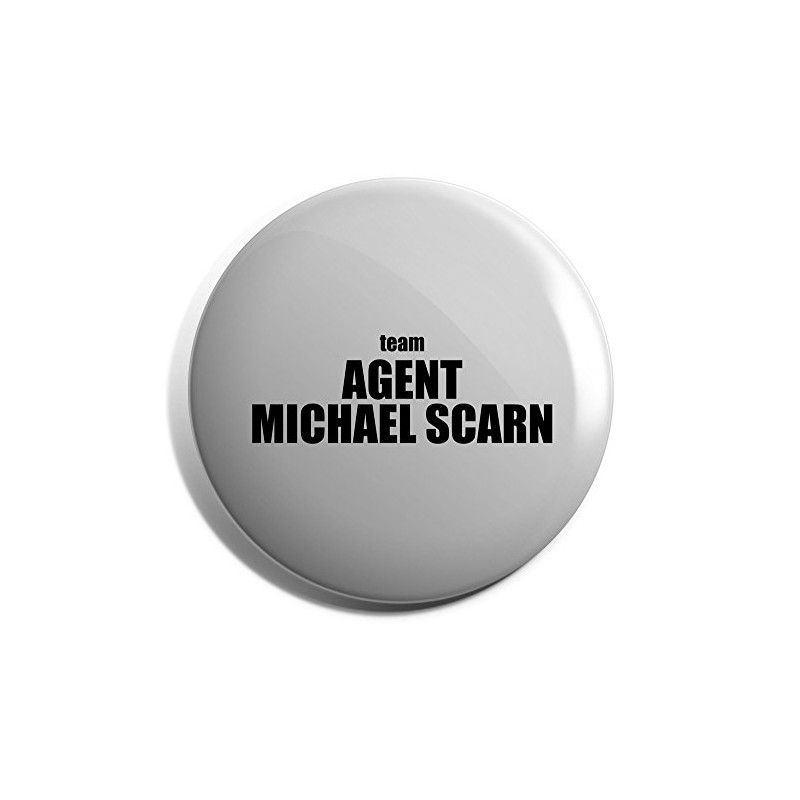 Hippowarehouse Team Agent Michael Scarn Badge Pin 25mm