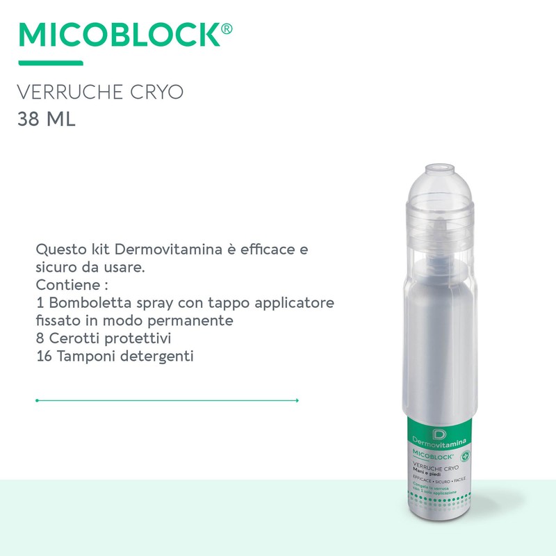 Dermovitamina - Micoblock Verruche Cryo 38ml - Per Mani e