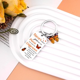 UIWIHHP Stocking Stuffers for Women Men Adult Thank You Appreciation Gifts for Mentor Teacher Nurse Retirement Gifts for Coworker Cute Butterfly Keychain Teachers Nurses Christmas Gifts