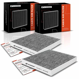 A-Premium Filtro de aire de cabina de 2 piezas con carbón activado compatible con Hyundai Sonata 2006-2008, Santa Fe 2007-2009, Azera 2006-2009 y Kia Optima 2006-2010, Magentis 2005-2010, Reemplaza # 087903K0000000000