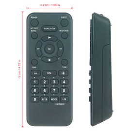 AULCMEET Remote Control RMT-CS350A New Replace Remote fit for Sony CD Radio Cassette Player Boombox Speaker System RMT-CS350A RMT-CF350A CFD-S350 CFDS350 CFD-S350L CFDS350L CFD S350L
