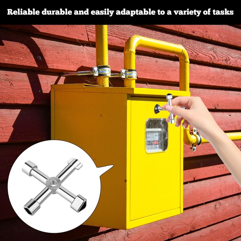 4 in 1 Meter Box Key,1 PCS Gas Meter Box
