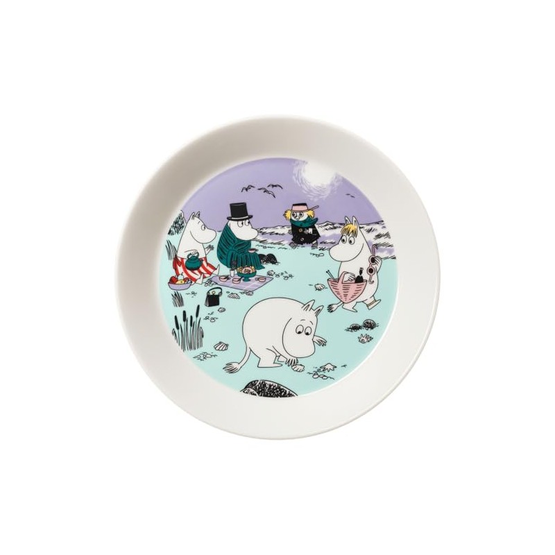 Moomin Arabia Beach Day 2025 Summer Plate, Plate, Purple, 7.5