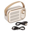 Wireless Speaker AntiInterference Stereo Retro Bluetooth Speaker USB Charging Laptop