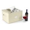 Sorbus Stemware Storage Cases (Quilted) Wine Glass Storage Box Case