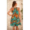 Bluetime Floral Boho Midi Dress Casual Flowy Sleeveless Sundresses for