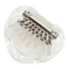 Heart Shaped Thumb Piano Mini Portable Transparent Crystal 8 Keys