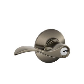 SCHLAGE F51A ACC 620 Accent Keyed Lever, Antique Pewter