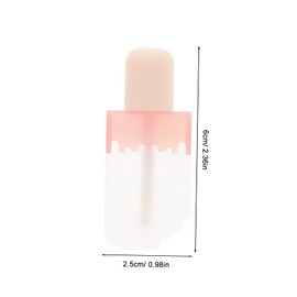 VICASKY 5pcs Portable Lip Gloss Containers Lip Gloss Empty Tubes Refillable Bottles Multi-purpose Balm Vials Stylish Travel Packaging