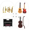 STOBOK Dollhouse Miniature Musical Instrument Set, Mini Musical Instrument Model