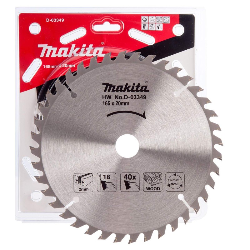 Makita D-03349 Circular Saw Blade for Wood 165 x 20