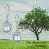 Tree of Life Earrings Sterling Silver Moonstone Tree of Life