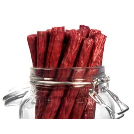 Mission Meats Keto Sugar Free Grass-Fed Beef Snacks Sticks Non-GMO Gluten Free MSG Free Nitrate Nitrite Free Paleo Healthy Natural Meat Sticks Beef Jerky (Jalapeno Beef, 24)