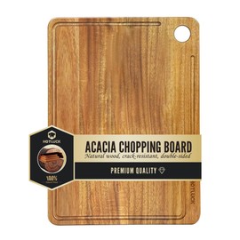 Wood Cutting Board for Kitchen, Hotluck Wood Cutting Board, End Grain Butcher Block with Juice Groove & Handles - Luxury Charcuterie, Cheese Board for Serving, Wedding Gifts (15’X10’)