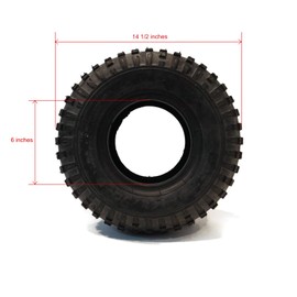 The ROP Shop | (4-Pack 145/70-6 Tubeless Tires for Kenda K290 082900657A1 fits ATV Mini-Bike