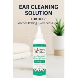 blogging dog products Dog Ear Cleaner Eucalyptus Ear Wash & Drying Solution, Gentle Ear Care for Dogs