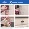 HOMOTEK 5 Pack Drawer Bin Cup Pulls Dresser Pulls for