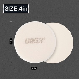 UerGlass Cerium Oxide Wool Polishing Pad 1PC for Glass Polishing for Glass Rainbow Effect Removal Glass Water Stains Alkali Acid Frost Oil Film Remover 4 Inch