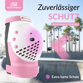 GATE FITNESS® Protector Set for Children and Adults - Protective Equipment Set [6 Pieces] Knee Pads with Wrist Guards and Elbow Pads for Inline Sports - Protective Equipment Set for Children