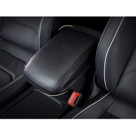 LFOTPP Car Armrest Box Cover for Seat Leon Cupra 5F FR, Center Console Arm Rest Protection Case PU Leather Interior Accessories Red