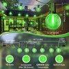 LAMPHOME LED Outdoor String Light, 26Feet Patio Lights with 12+1