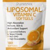 Puretrex Liposomal Vitamin C Softgels, High Absorption, Vegan, Non-GMO, 180