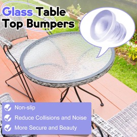 MroMax 100Pcs Glass Table Top Bumpers with Soft Stem Clear Silica Gel Grippers Anti Collision Embedded Bumpers Anti Slip Pads for 0.2 Inch Hole for Table Furniture Cabinet