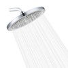 Rainfall Shower Head Fixed Showerhead 9.6-Inch Round Bathroom Rainhead Overhead