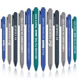 Humyoun 24 Pcs Coaches Appreciation Gifts Ballpoint Pen Sports Thank You Work Pen for Coaches Funny Gifts Idea Men Christmas Birthday Retired