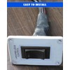 30 Amp DPDT Momentary Switch, On-Off-Momentary On Rocker Switch 6