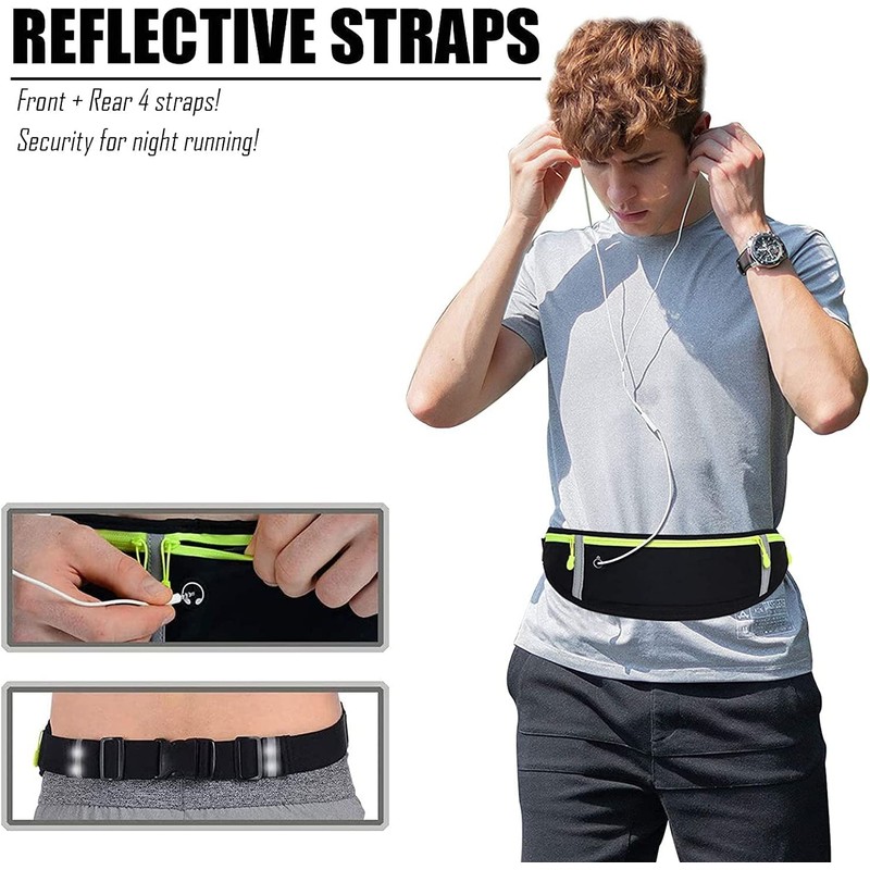 Cangurera Deportiva 2X Cangureras para Correr Ciclismo y Gimnasio, Impermeable
