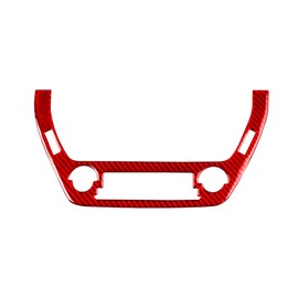 GDFJGD Real Quality Red Carbon Fiber Fit for Toyota Corolla & Cross 2020-2025 2021 2022 2023 2024 L LE XLE SE XSE FX Accessories Car A/C Control Knob Frame Cover Interior Trim Sticker B