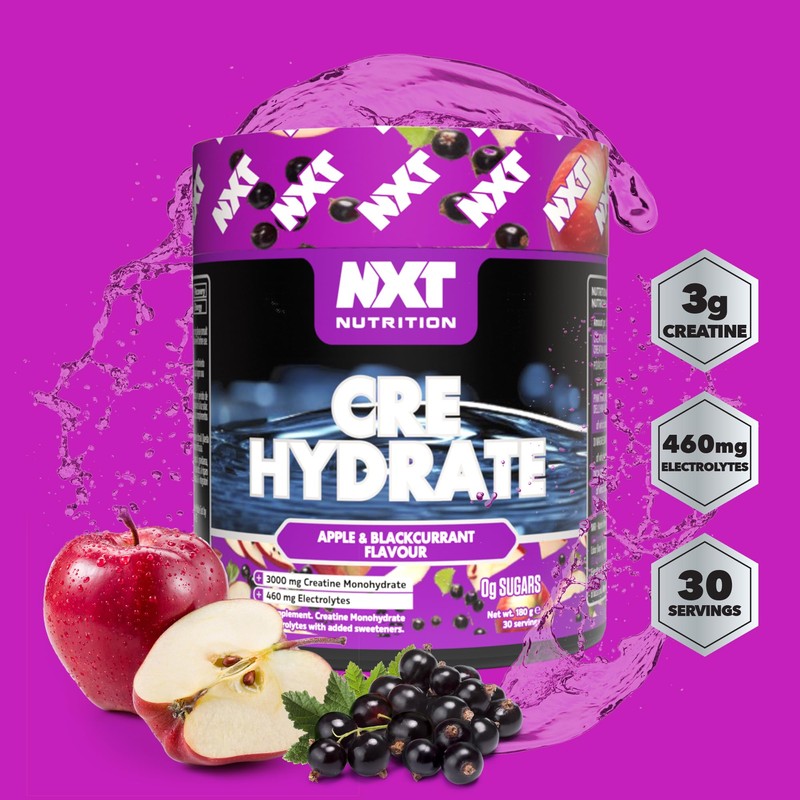 NXT Cre-Hydrate (180g, Apple and Blackcurrant)