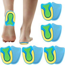 Jsleid 5-Paare Fersensporn Einlagen Geleinlagen, Fersen Gelkissen, Einlagen Geleinlagen, Orthopädische Geleinlagen, Für Lindert Fußdruck Und Schmerzen, Müdigkeit Und Schwellungen