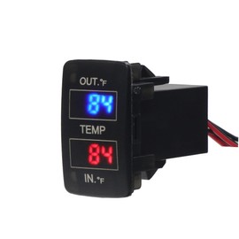 Car Internal and External Temperature Display, Fahrenheit Temperature, Dual Temperature Sensors Use for Honda