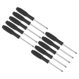 TOP-VIGOR 10pcs Mini Phillips Screwdriver 3mm Cross Head 99mm Length, Small Precision Screwdrivers with Non-Slip Handle for Electronics, Glasses, Watch, Computer and Small Appliance Repair