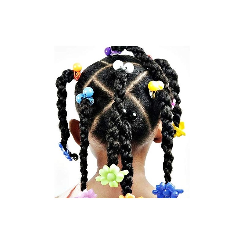 Tara Girls Twinbead Bubble Ball Ponytail Elastics 10 Pieces Selection