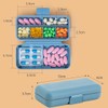 Daily Pill Organizer, BPA Free 8 Compartments Portable Travel Pill